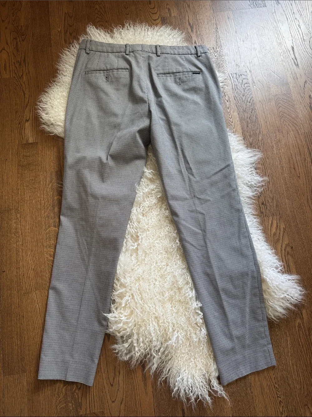 Scotch & Soda Dress Pants, Light Gray Houndstooth, sz 31/32, excellent condition